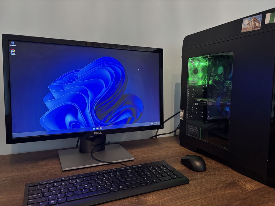 PC Gaming i5-7400 + GTX 1050 Ti 4GB + 24GB RAM + SSD 256GB + HDD 1TB + Monitor Dell 23,6”