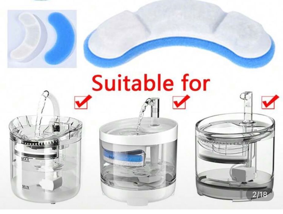 21 PCS броя резервни филтри за воден фонтан за домашни любимци