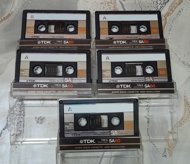 Аудио касети TDK SA /Gold  / 60 мин.-  Хром