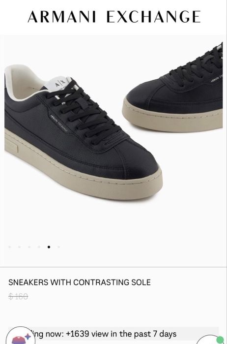 Оригинал Armani Exchange мужские кроссовки