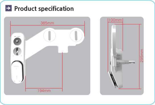 Механическая биде-насадка (гор. и хол. вода)