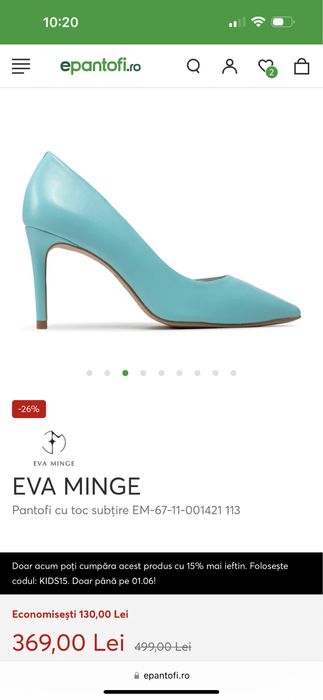 Pantofi dama piele