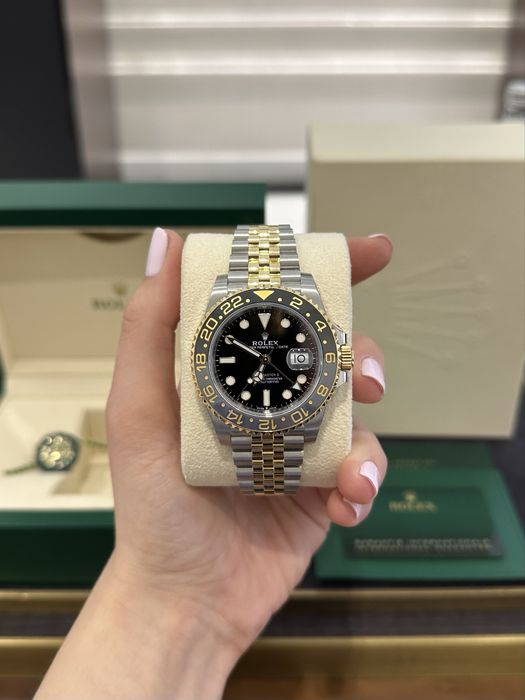 NEW Rolex GMT Master II 40mm Steel and Yellow Gold 126713