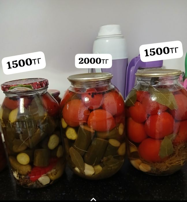Огурцы помидор 1500тг , 2000тг