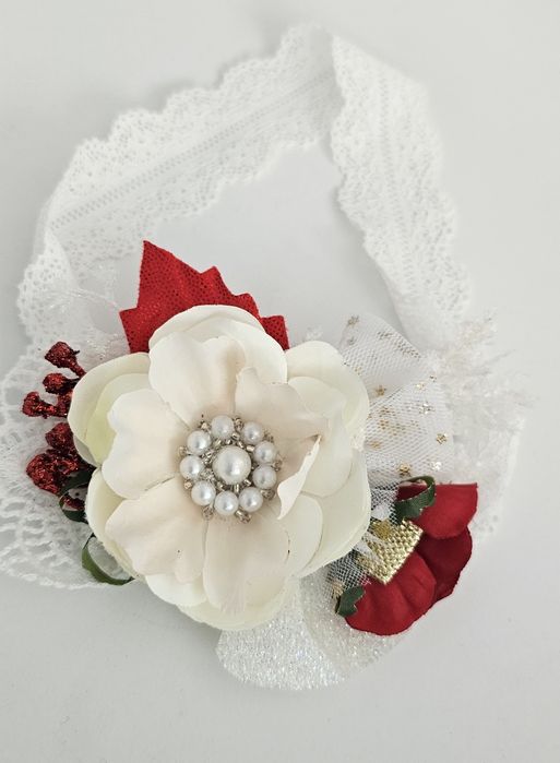 Accesorii de păr cu motiv Crăciun! Înflorate unicate.