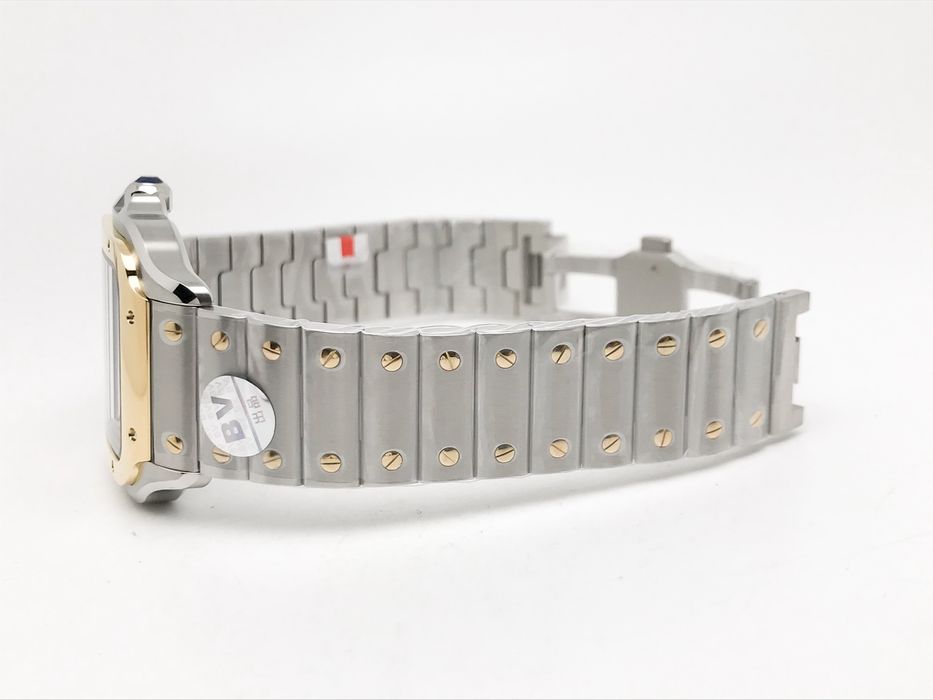 Cartier Santos de Cartier 40mm Steel/Yellow Gold - Сив циферблат - QC снимки - Автоматичен