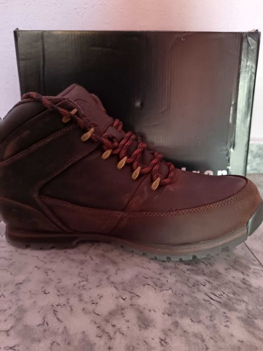 Мъжки кожени зимни боти-нови