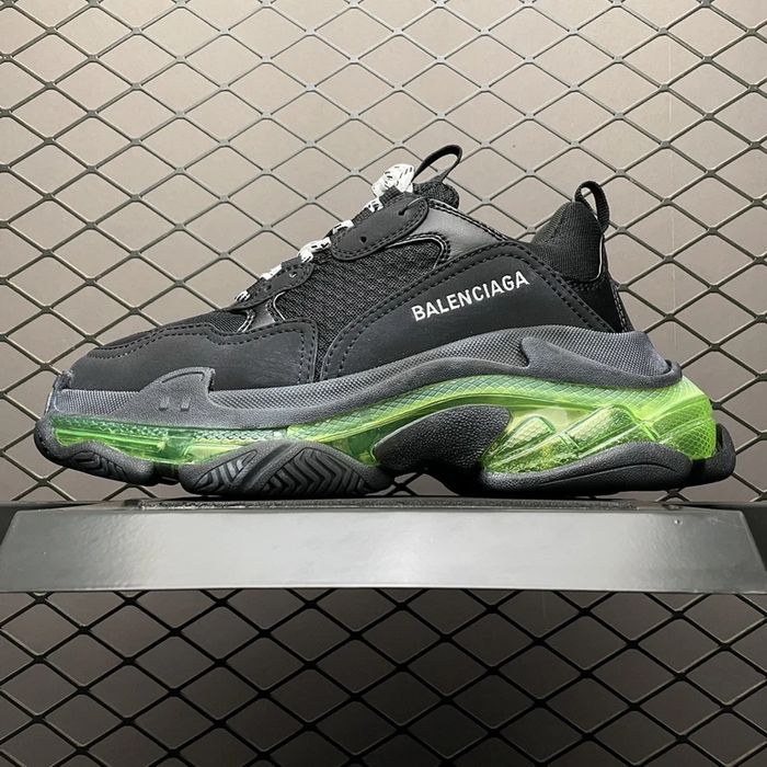 Balenciaga Triple S - Black/Dark Green/Grey