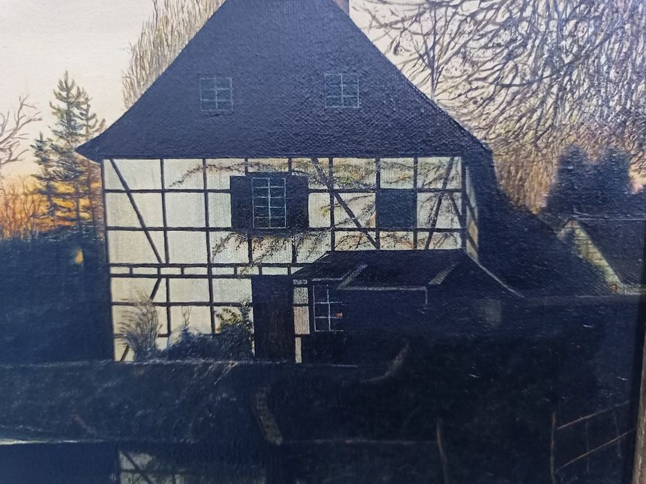 Пейзаж маслени бои върху платно