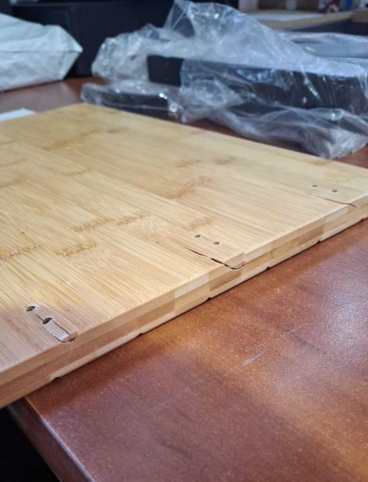 Scaunel treapta din bambus Utoplike, 40.5x 30.5 x 18 cm, natur