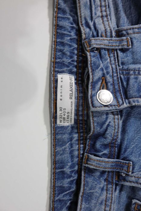 Blugi Bărbați Denim Co. Relaxed Fit W32 L30 - Stare Excelentă