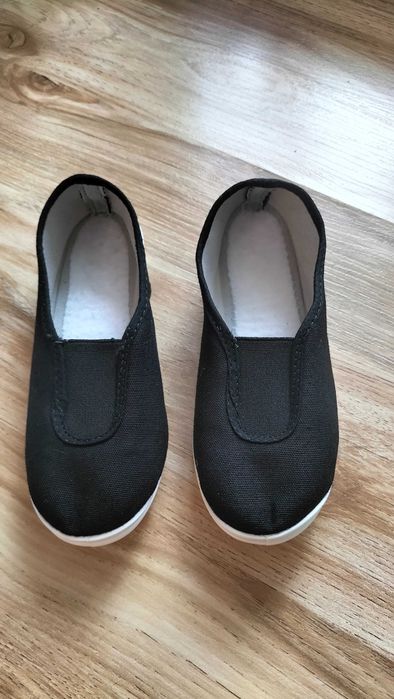 Pantofiori espadrile dans gimnastica fetițe negru marime 27