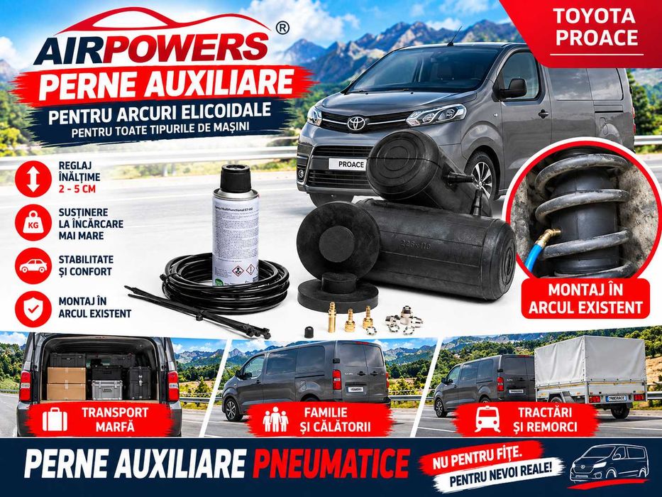 Perne auxiliare, perne auto pneumatice, Toyota Proace