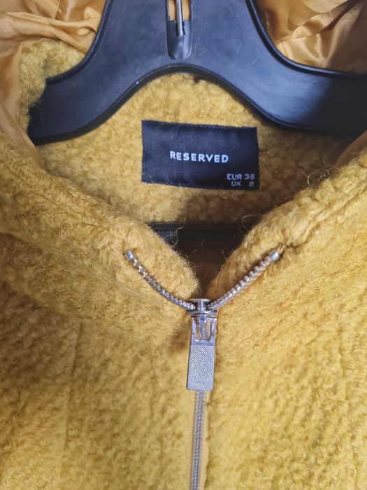 Вълнено палто с качулка