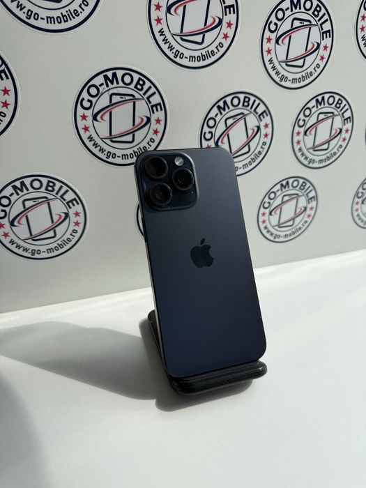 iPhone 15 Pro Max - 512 GB - Albastru - 86% - Impecabil - Garantie