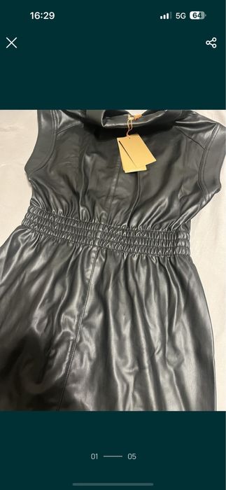 Рокля на  HUGO  с пайети и нова кожена рокля на BOSS