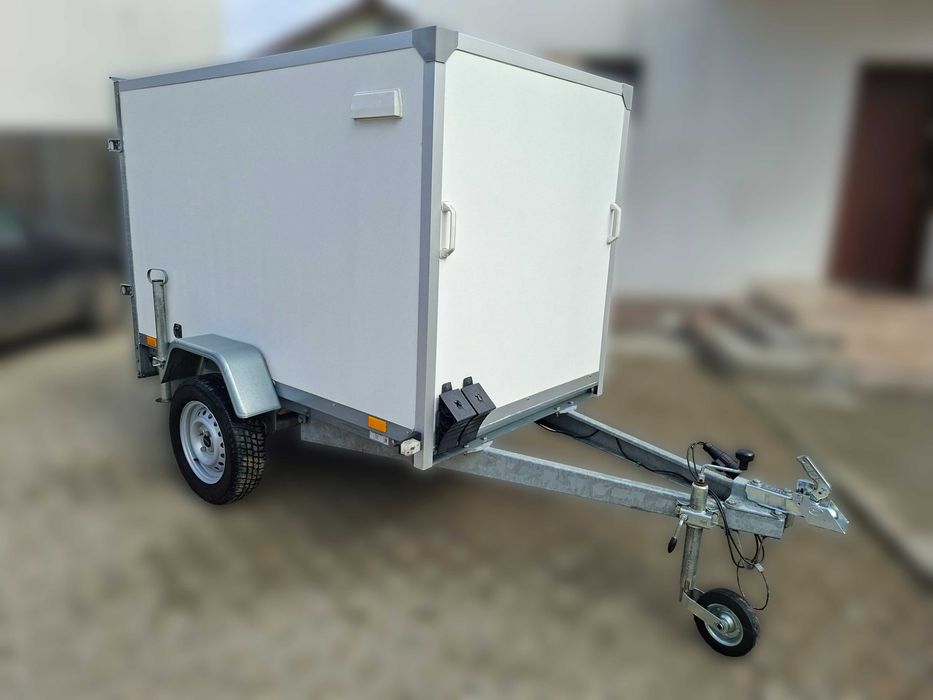 Remorca auto carosata, 750 kg, garantie, roata rezerva, antifurt ...