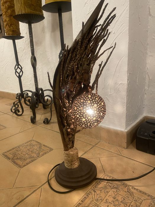 Veioza hand made vintage lemn exotic!