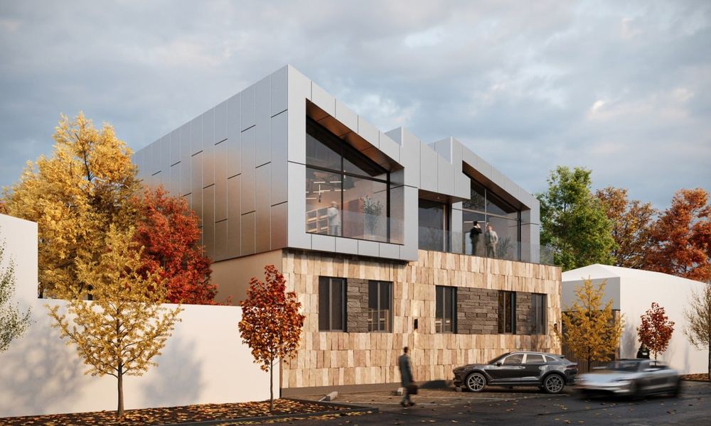 Фасадные Панели из Металла. (Базальт)