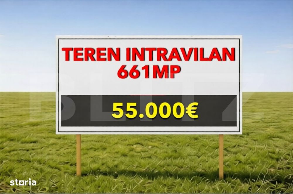 Teren Intravilan, 661 mp P+1E+M, zona Giroc