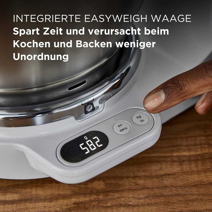 ПРОМО Нов Мощен 2г Гаранция Планетарен Миксер Кухненски Робот Kenwood KVC85.004SI Chef Titanium