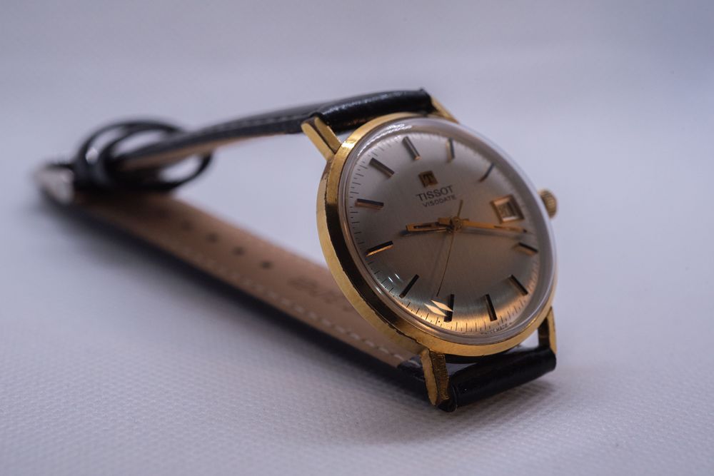Tissot Visodate Vintage Swiss Made – Suflat cu Aur, Recent Servisat