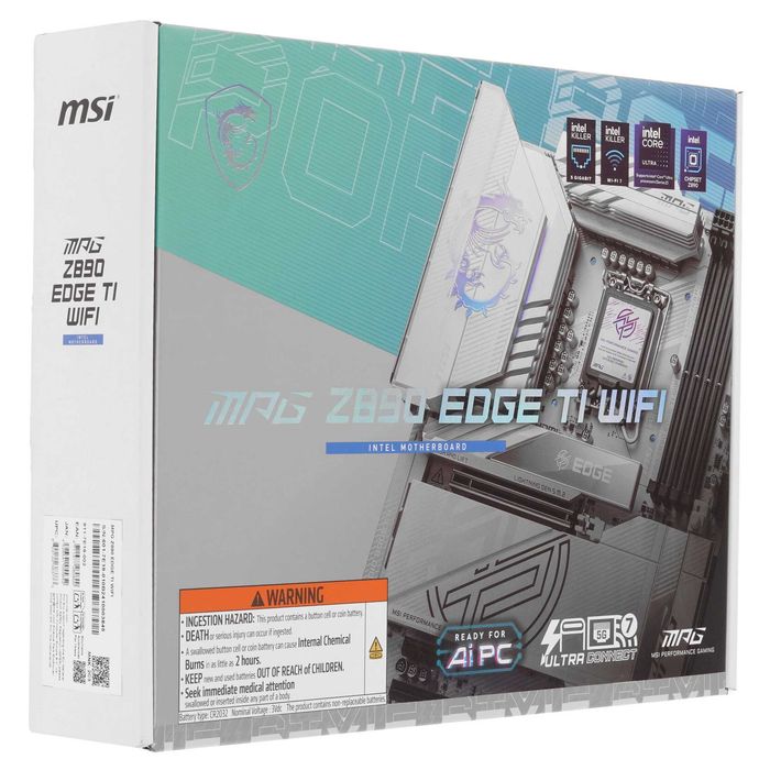 - Материнская плата MSI MPG Z890 EDGE TI WIFI