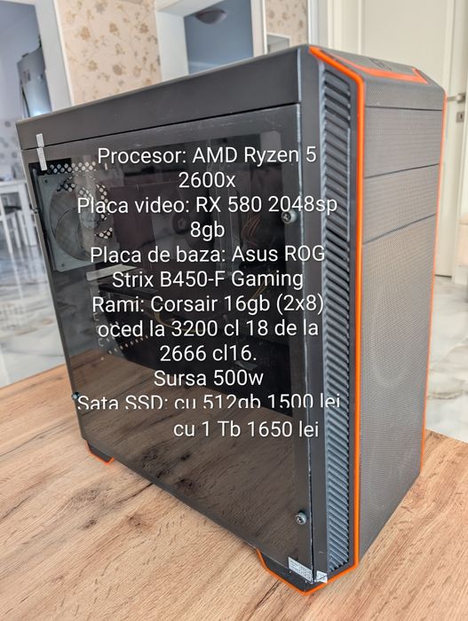 Vând PC gaming Ryzen 2600x