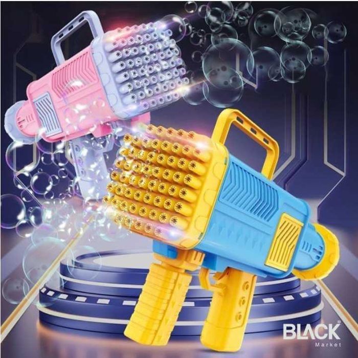 Мощна Базука за сапунени мехурчета, 44/60 дупки Базука сапунени балони