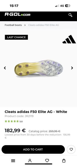 Футболни обувки/ бутонки Adidas F50 Elite 33