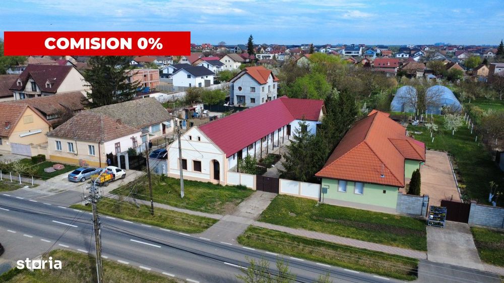Comision 0 - Centru - Sanandrei - Casa renovata + teren 1850 mp