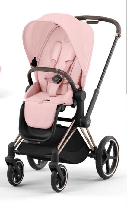 Като нова! Количка Cybex Priam 4 Peach pink, Rose gold frame