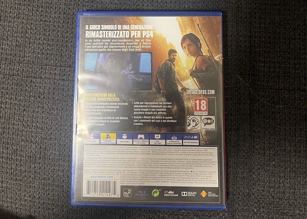 The Last of Us part one за PS4 в отлично състояние като нова