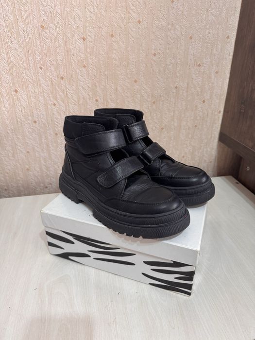 Кожаные сапоги 38-39 размера