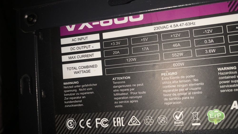 Блок питания 600 ватт