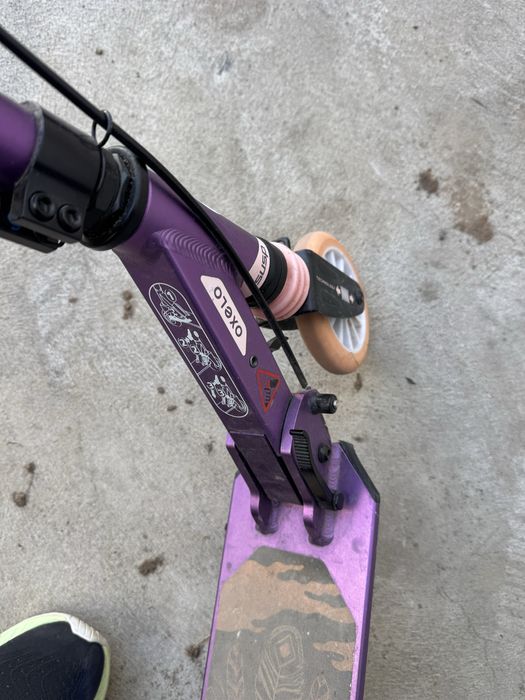 Trotinetă copii OXELO MID 5 cu suspensii și frână pe ghidon