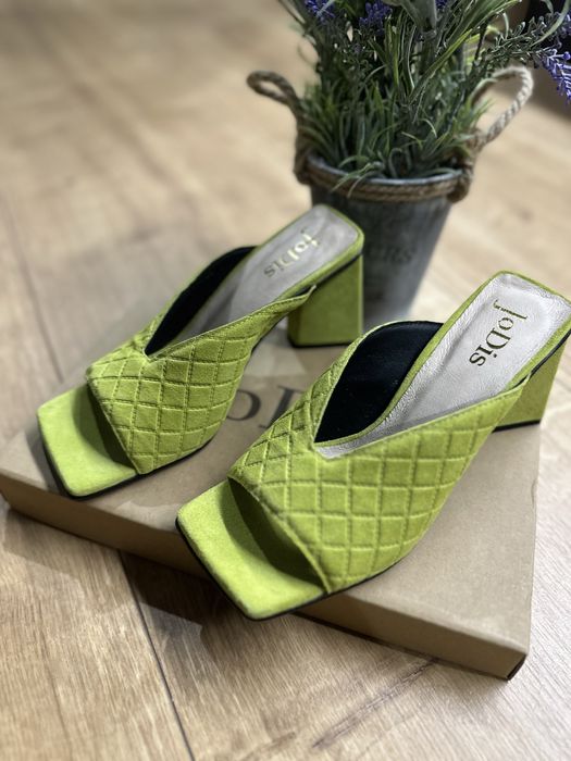 Trieste Lime - saboti piele naturala