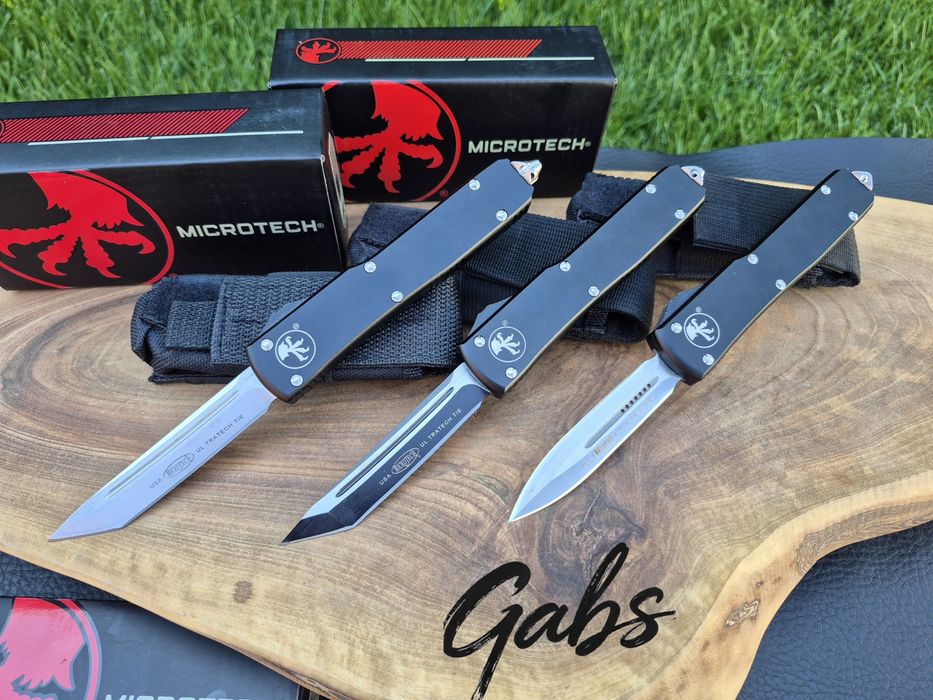 Автоматичен нож MICROTECH Ultratech НОВ  модел  с текстилен калъф