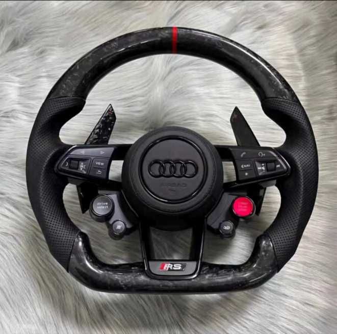 Audi RS спортен волан – A4, A5, A6, A7, Q5, Q7, Q8 (2019–2024)  карбон