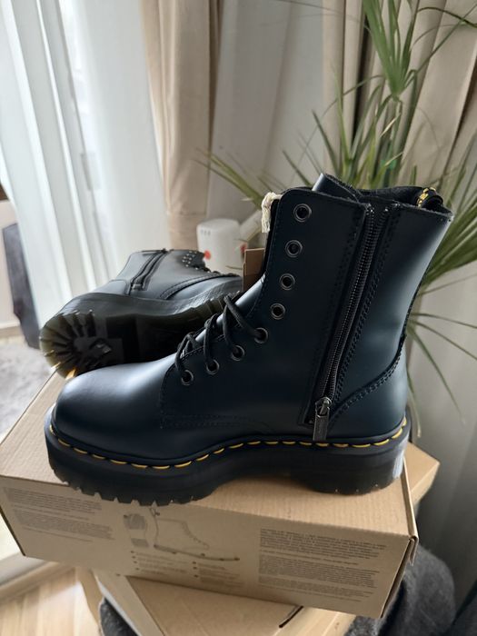 Dr. Martens Jaden bocanci/ghete dama cu platforma piele bleu 39 origin