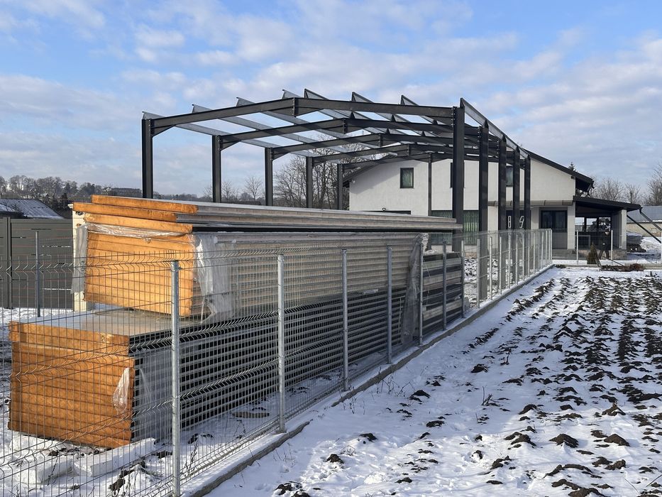 Vand hala pe structura metalica   panouri 12x20x5