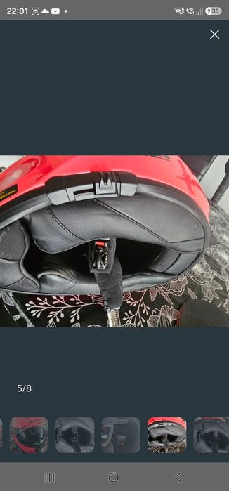 Casca moto la2 flip up cu ochelari