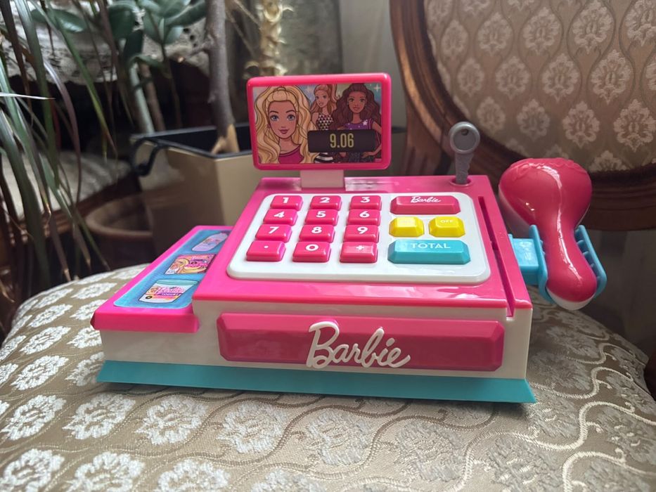 Касса интерактивая со звуком Barbi mattel