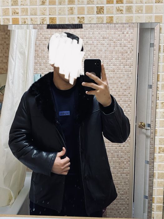 Кожаная куртка на зиму