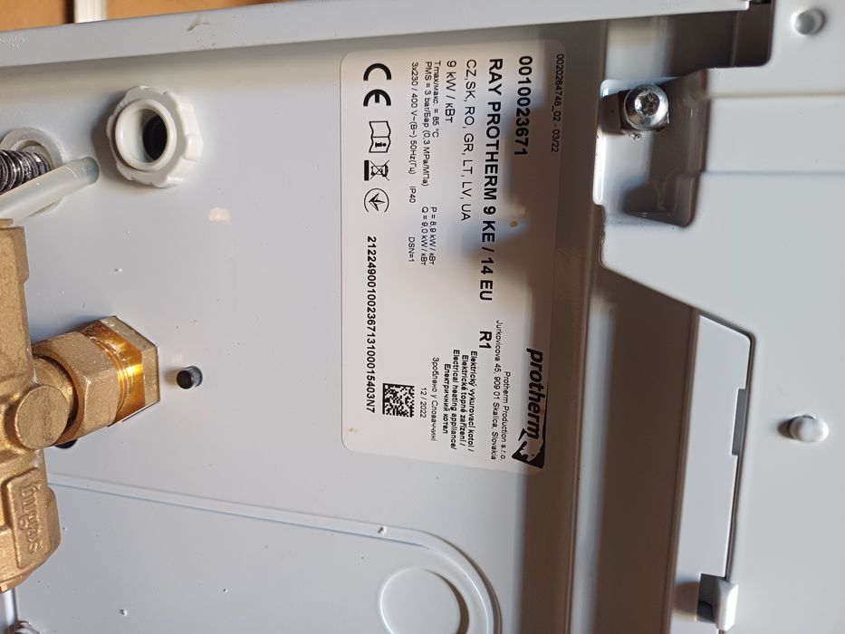 Ct electrica protherm 9kw  380v