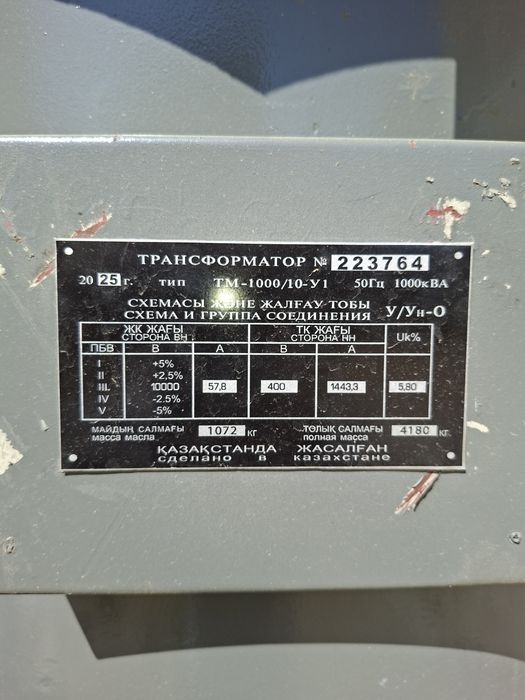 Трансформаторы 400/10; 1000/10 ; 1000/10