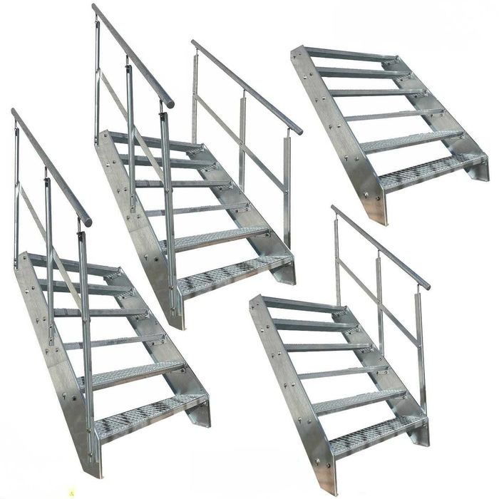 Метално стълбище 6 стъпала | Външни стълби | Поцинковано