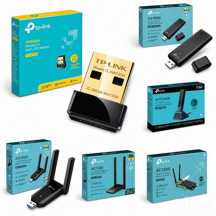 # TPlink 725N Archer T2U T3UPlus T4U TX20U WiFi адаптер USB Adapter