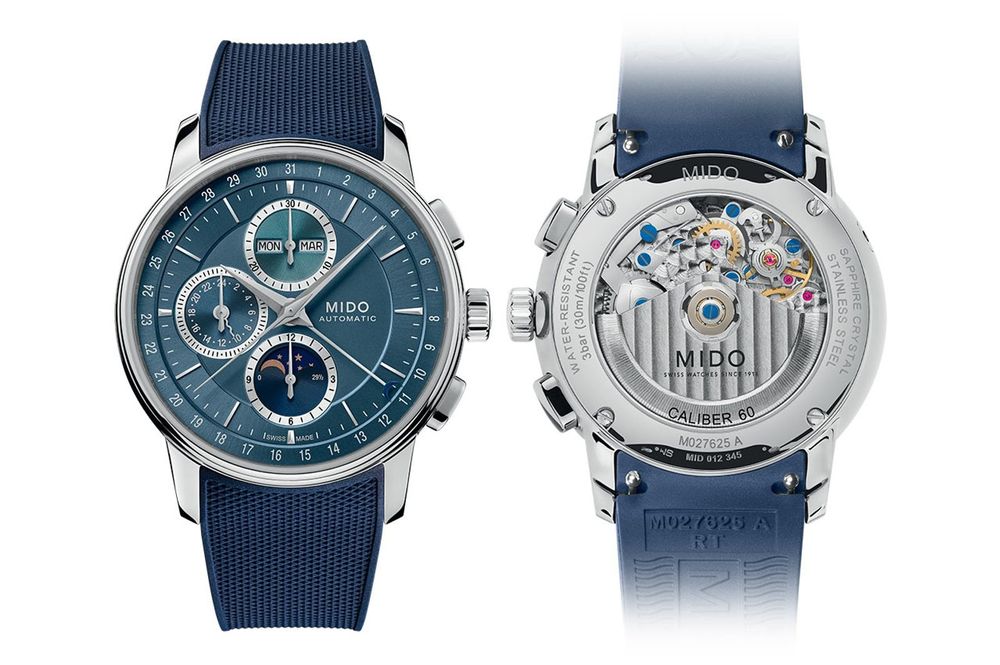 Vând MIDO Baroncelli, Automatic, cronograf, moonphase, triple calendar