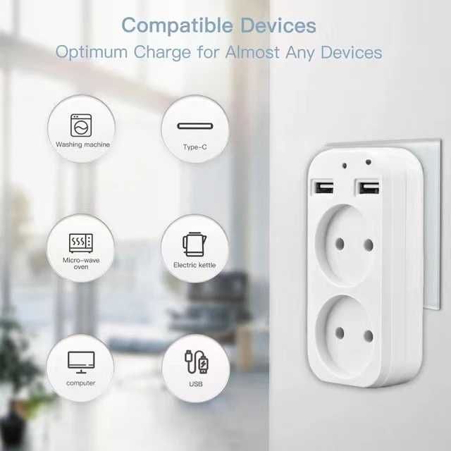 Camera Spion WIFI, TSS- PEU2W Ascunsa in Priza Dubla ,5MP,Full HD